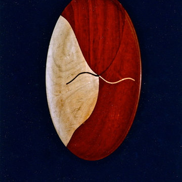 Art plate - fertility flower ala Frida Kahlo