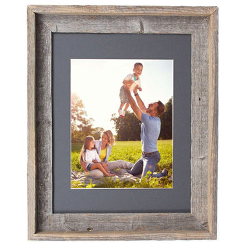 11X14  Rustic Cinder Picture Frame With Plexiglass Holder
