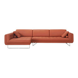 The Hampton Premium Leather Sectional - Sectional Sofas
