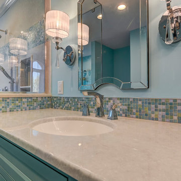 Waves of Blue Master Bathroom