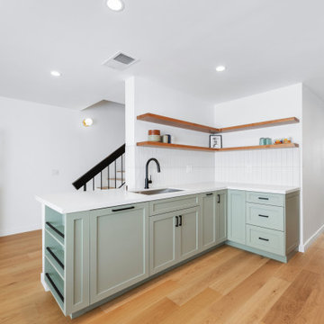 Natural Harmony: Cohesive Kitchen and Bathroom Remodel in Silver Lake