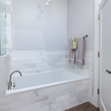 White Shaker Style Bathroom Renovation Project Denver Colorado