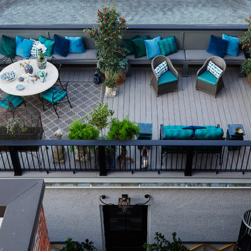 AZEK Vintage Collection in Coastline™ with Evolutions Rail® Contemporary Composi