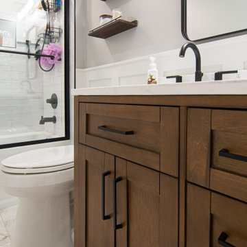 Traditional Style Master Bath With Walk-In Shower & Stand Alone Tub