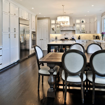 Spacious Modern White Design Brings New Light to Busy Kitchen
