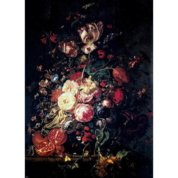 Rachel Ruysch Still-Life With Flowers, 18"x27" Wall Decal Print