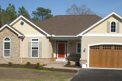 This is an example of a large contemporary exterior in Other.