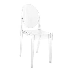 Kartell - Victoria Ghost Chairs, Set of 2, Transparent Crystal - Dining Chairs