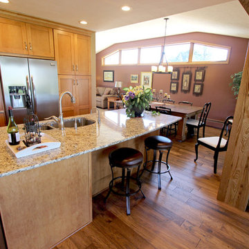 Kitchen Expansion with Maple Cabinets and Granite Countertops ~ Wadsworth, OH
