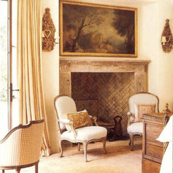Firebox Stone inserts Herringbone & More (Mediterranean Style) - Indoor Fireplaces