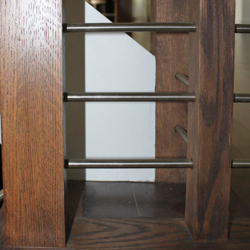 Project #22 | Stainless Steel & Dark Wood Treads