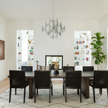 Mid-century glam vintage dining room