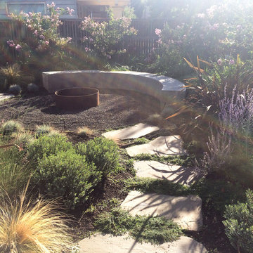 Steel Firepit Walkway