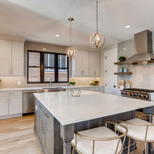 Kitchen subway picture frame over range