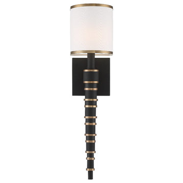 Crystorama SLO-A3601-VG-BF 1 Light Wall Mount in Vibrant Gold