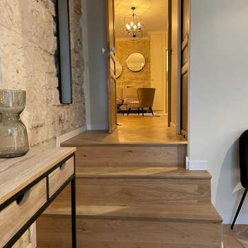 Rénovation d'un appartement de charme I Pierre apparente