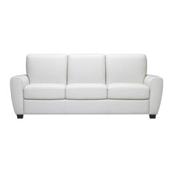 Natuzzi Editions Transitional Leather Sofa B615 - Sofas