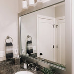 Frame My Mirror - Pendleton Framed Wall Mirror, Brushed Chrome, 20"x54" - The wide, smooth surface of the Pendleton framed mirror is a great finishing touch for your space. With its contemporary style, the Pendleton is always a good choice.