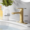 Ultra Faucets UF3810X Single Handle Bathroom Faucet, Brushed Gold