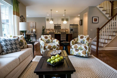 Family room - traditional family room idea in Boston