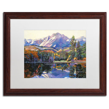 David Lloyd Glover 'Painter's Lake' Framed Art, Wood Frame, 16"x20", White Matte