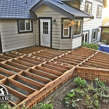 Raised Wooden Deck