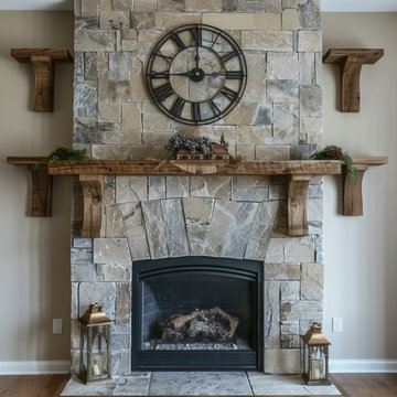 Mantels with Matching Shelves