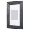 Concealed Picture Frame Medicine Cabinet, Rustic Gray, 14"x24"