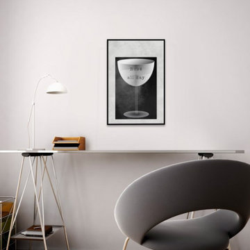 "Rosé All Day" Floater Framed Painting Print on Canvas