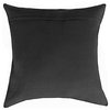 Natural Torino Cowhide Pillow 18"x18", Black and White