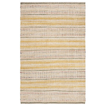 Safavieh Natural Fiber 6' x 9' Hand Woven Jute Rug in Ivory and Gold