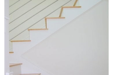 Example of a trendy staircase design in Portland Maine