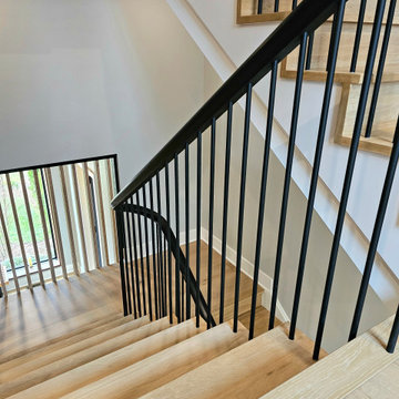 Project #115 | Staircase with Continuous Rail System Without Newels