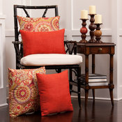 Indira Cardinal 18" Throw Pillow