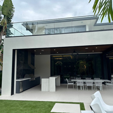 Luxury outdoor kitchen and grill