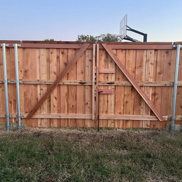 Bonham, TX - Custom Wood Privacy Fence - Genuine Western Red Cedar