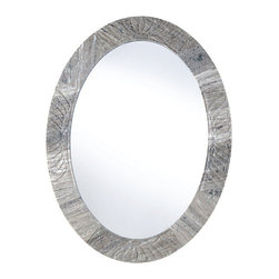 Rayla Handcarved Stone Wall Mirror - Wall Mirrors