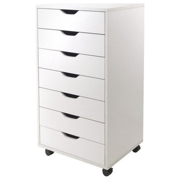 Winsome Halifax 7 Drawer Cabinet for Closet or Office in White