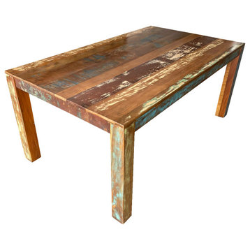 Trinidad Solid Reclaimed Wood Rectangular Dining Table