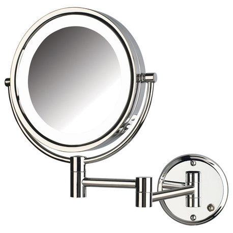 Jerdon Lighted Mirror, Direct Wire, Chrome