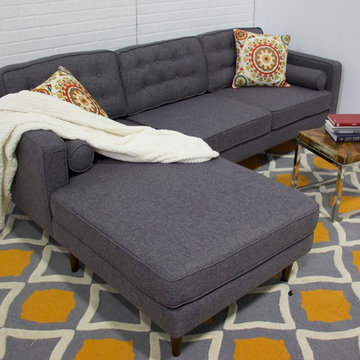 Kirby Sectional Sofa - Seaside grey