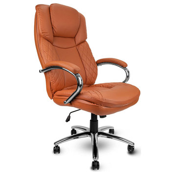 Big and Tall Camel Heavy Duty Office Chair - Supports up to 400lbs Body Weight