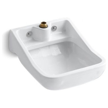 Kohler Camerton Wall-Mounted Blow-Out Service Sink, White