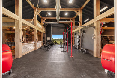 Inspiration for a home gym remodel in Dallas