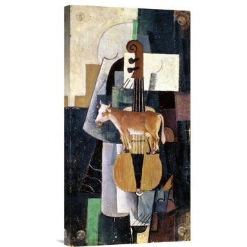 "Cow and Violin, 1913" Artwork, 15" x 30"