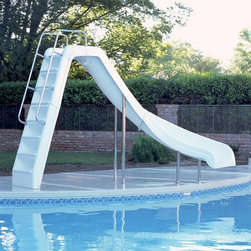 Inter-Fab Wild Ride Right Curve Complete Pool Slide - White - Products