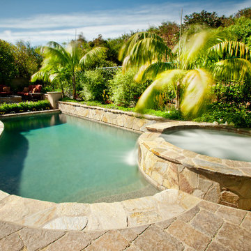 Stone Pool and Spa Design