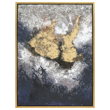 Nourishment Textured Metallic Hand Painted Framed Wall Art by Martin Edwards