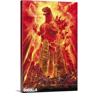 "Godzilla, King of the Monsters (1954)" Wrapped Canvas Art Print, 20"x30"x1.5"