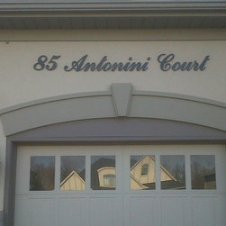 Custom Script Address Signs - House Numbers